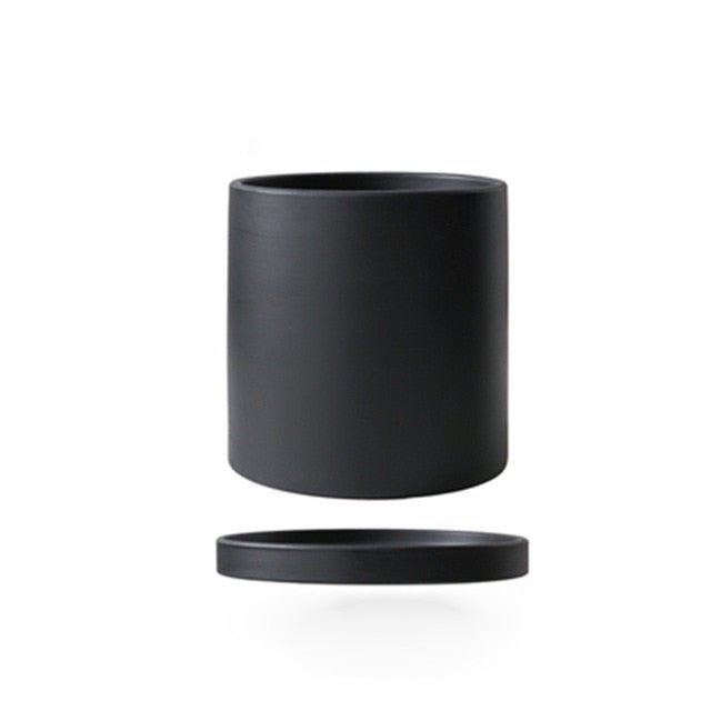 Plant Pot | Matte Glazed Ceramic | Drainage Hole & Saucer