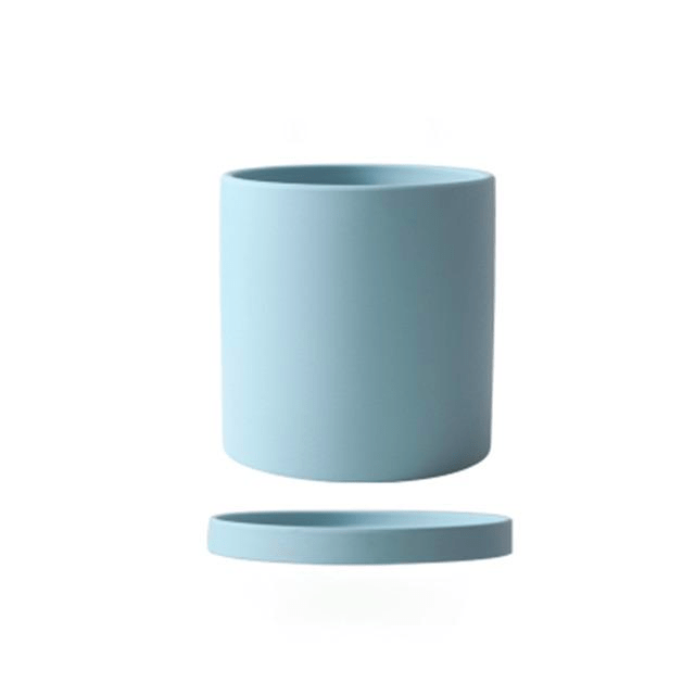 Plant Pot | Matte Glazed Ceramic | Drainage Hole & Saucer