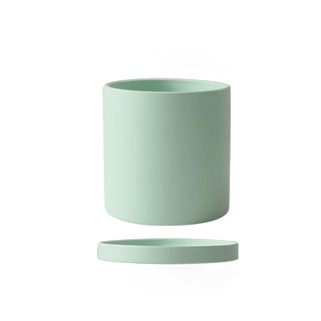 Plant Pot | Matte Glazed Ceramic | Drainage Hole & Saucer