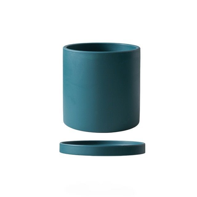 Plant Pot | Matte Glazed Ceramic | Drainage Hole & Saucer