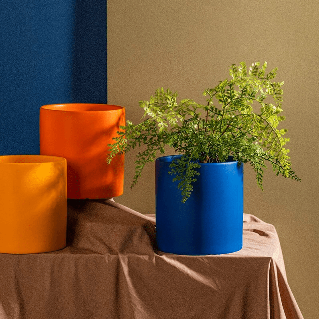 Plant Pot | Matte Glazed Ceramic | Drainage Hole & Saucer