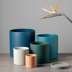 Plant Pot | Matte Glazed Ceramic | Drainage Hole & Saucer