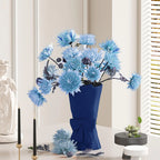 Ceramic Vase | Hand-Coiled Ribbon Silhouette & Velvet-Touch Frosted Glaze | 9.6 In Height