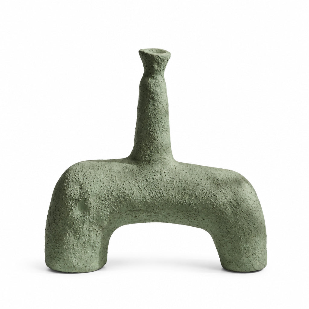 Ceramic Vase | Sculptural Organic Shape & Textured Surface
