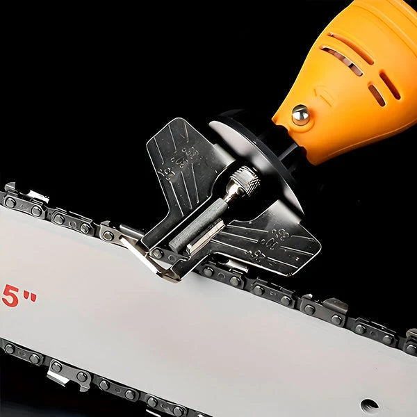 Chainsaw Sharpener | On-Chain Quick Sharpening & Built-In Angle Guide