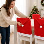 Chair Cover | Santa Hat Design & Easy Slip-On | 50 x 65 cm