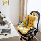 Chair Cushion | One-Piece Tufted Velvet Seat & Backrest | Bunny-Ear Accent