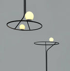 Chandelier | Brass Body & Glass Shades | Dual-Head 55 cm Diameter