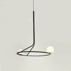 Chandelier | Brass Body & Glass Shades | Dual-Head 55 cm Diameter