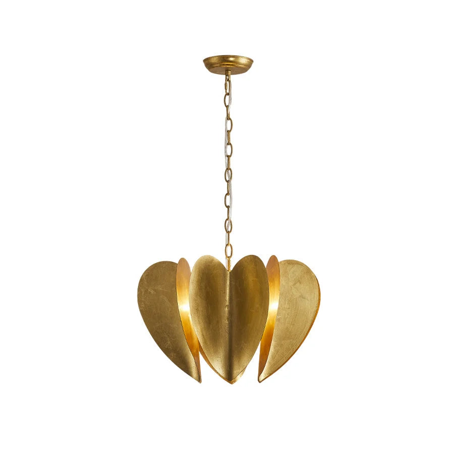 Chandelier | Gold Iron 6-Light & Chain Suspension