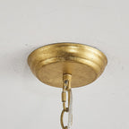 Chandelier | Gold Iron 6-Light & Chain Suspension