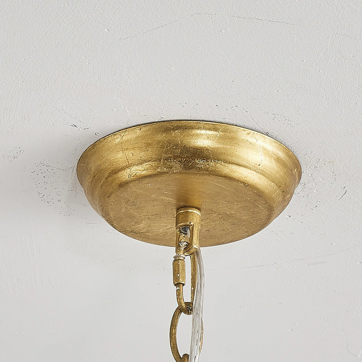 Chandelier | Gold Iron 6-Light & Chain Suspension