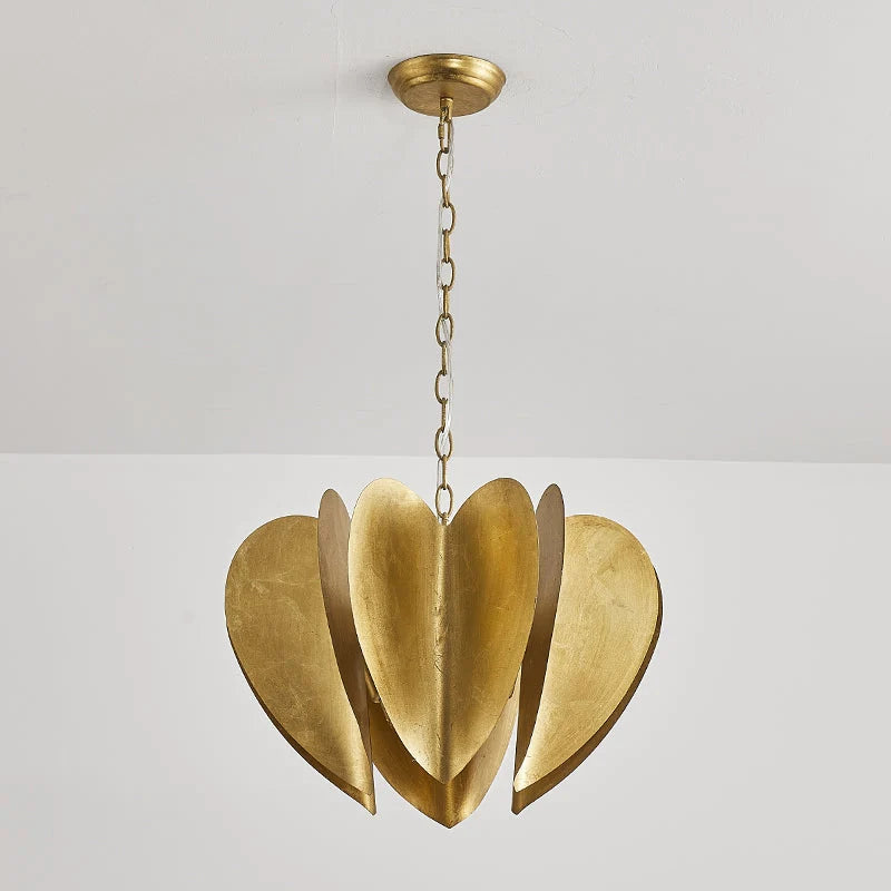 Chandelier | Gold Iron 6-Light & Chain Suspension