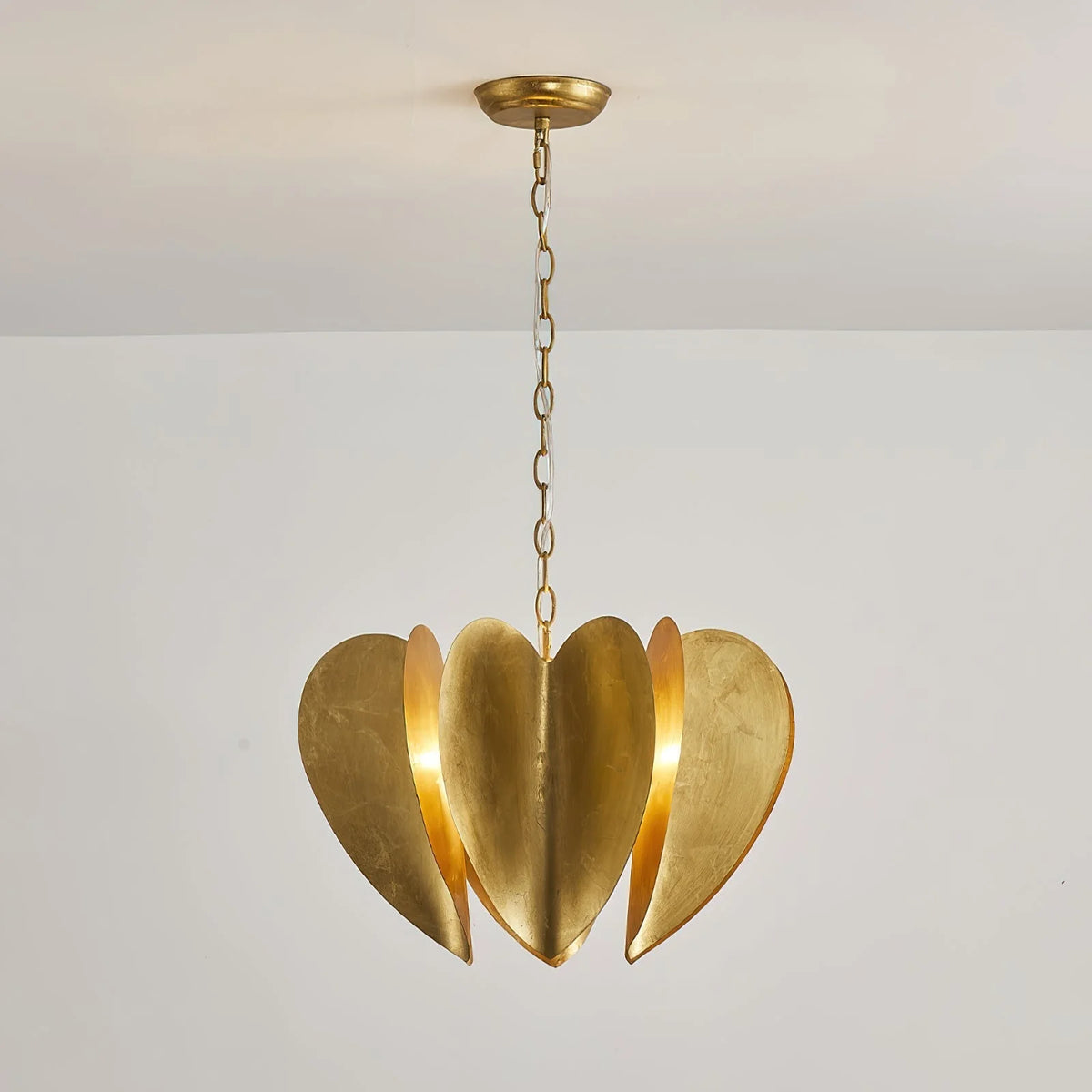 Chandelier | Gold Iron 6-Light & Chain Suspension