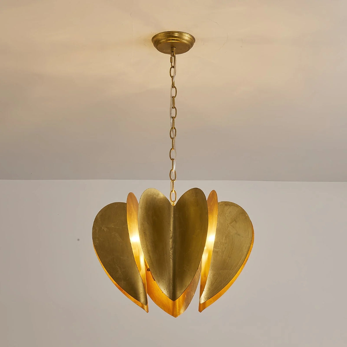 Chandelier | Gold Iron 6-Light & Chain Suspension