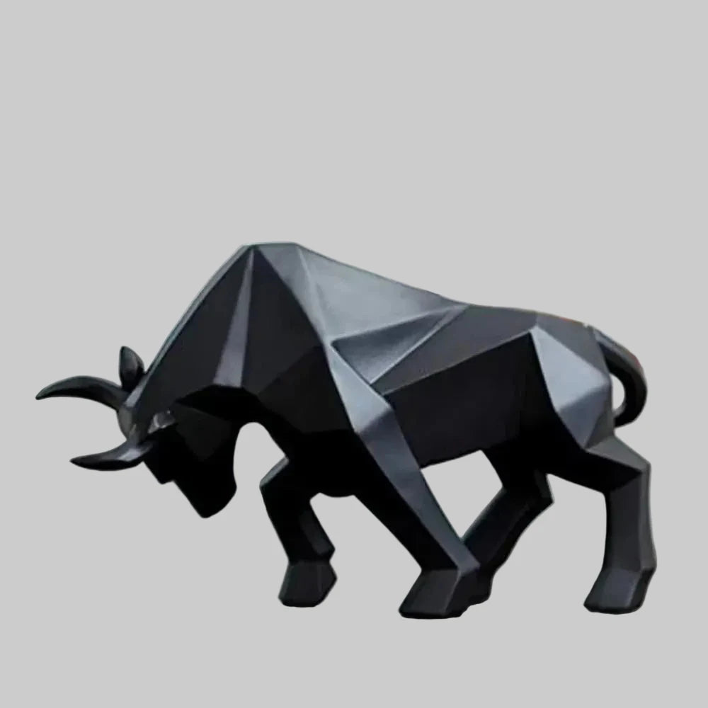 Charging Bull Figurine | Eco-Friendly Resin & Handmade