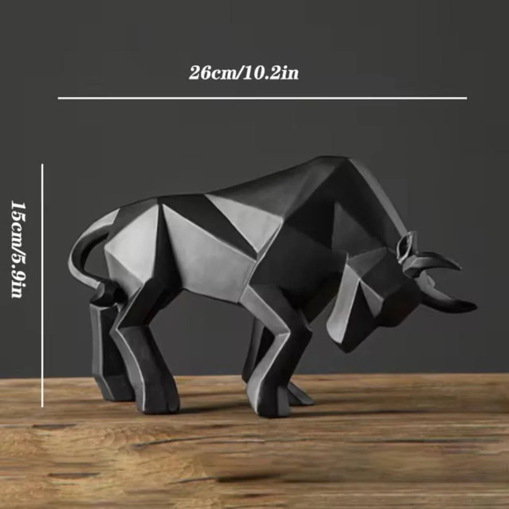 Charging Bull Figurine | Eco-Friendly Resin & Handmade