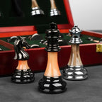 Chess Set | Wooden Board & Zinc Alloy Pieces | 42 x 42 cm