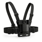 Chest Mount | Adjustable Anti-Slip Straps | For Smartphones & Action Cameras