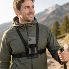 Chest Mount | Adjustable Anti-Slip Straps | For Smartphones & Action Cameras