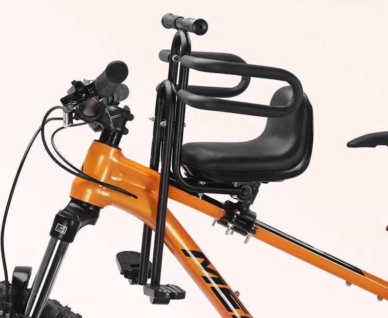 Child Bike Seat | Front-Mounted Reinforced Frame & Padded Seat