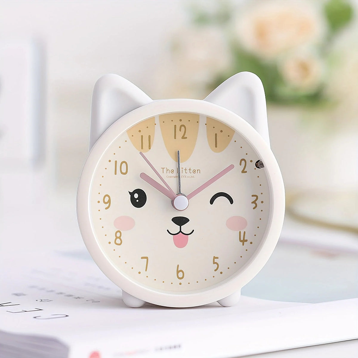 Children's Alarm Clock | Silent & Nightlight Bunny Design