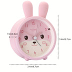 Children's Alarm Clock | Silent & Nightlight Bunny Design