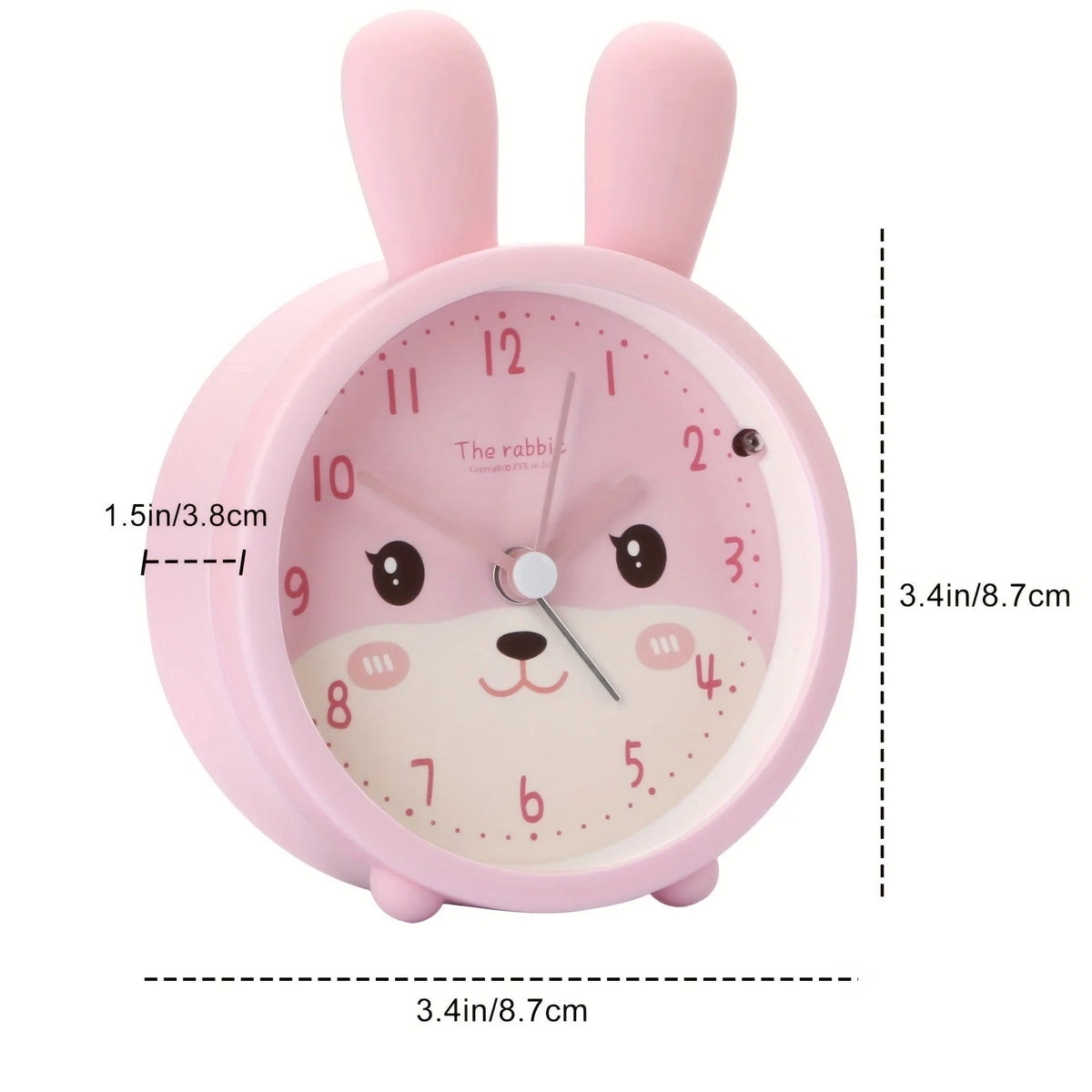 Children's Alarm Clock | Silent & Nightlight Bunny Design