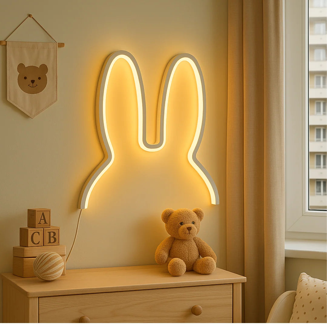 Children's Night Light | Bunny Ear Design & Soft LED