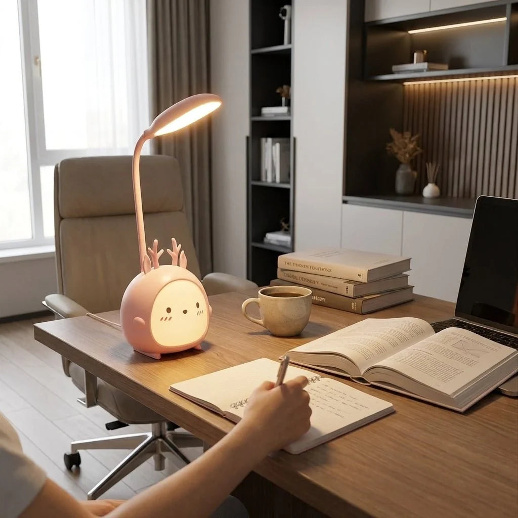 Children's Reading Lamp | Gentle LED & Flexible Neck | USB Rechargeable