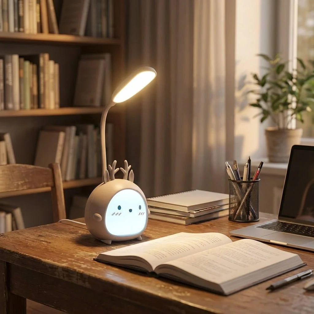 Children's Reading Lamp | Gentle LED & Flexible Neck | USB Rechargeable