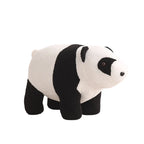 Children's Stool | Teddy Fleece & Solid Wood | Seat Height 27 cm