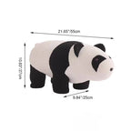 Children's Stool | Teddy Fleece & Solid Wood | Seat Height 27 cm