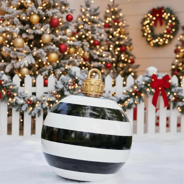 Christmas Baubles | Oversized Inflatable & Weather-Resistant | Set of 2