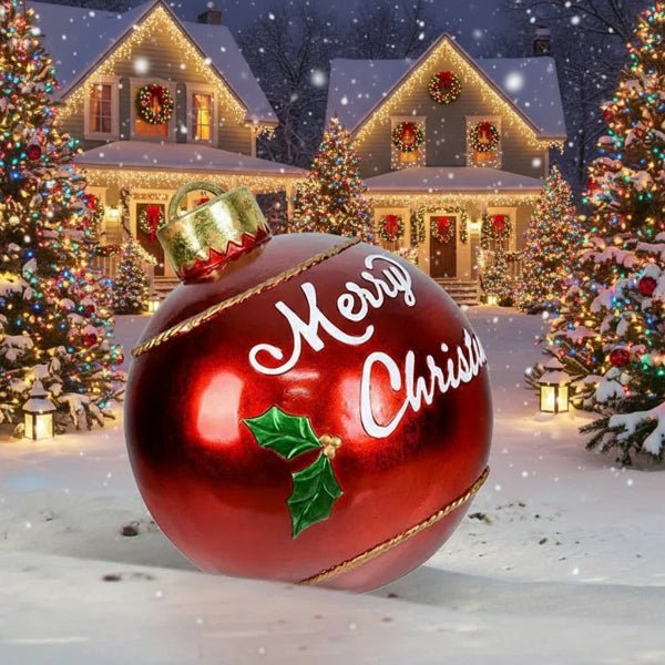 Christmas Baubles | Oversized Inflatable & Weather-Resistant | Set of 2