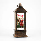 Christmas Lantern | Hand-Carved Resin & USB & Battery Operated | 60+ Hour Runtime