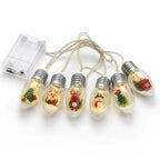 Christmas String Lights | Battery-Powered & Waterproof Acrylic | Indoor & Outdoor