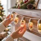 Christmas String Lights | Battery-Powered & Waterproof Acrylic | Indoor & Outdoor