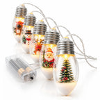 Christmas String Lights | Battery-Powered & Waterproof Acrylic | Indoor & Outdoor