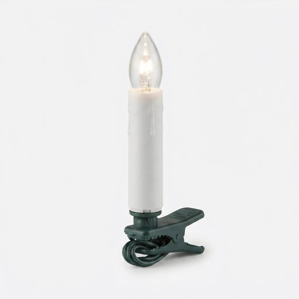 Christmas Tree Candles | Warm White LED & Clip-On | 14.7 m