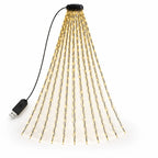 Christmas Tree Lights | Cascading Strands & USB Remote | 1.6 m Strands
