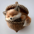 Christmas Tree Ornament | Woodland Acorn Design & Flat Acrylic | Choose From 6 Animals