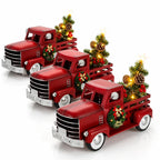 Christmas Truck | Warm White Flickering Lights & Red Metal
