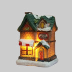 Christmas Village Decoration | Hand-Painted & Warm LED | Set of 6