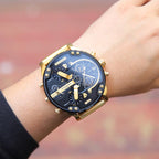 Chronograph Watch | Stainless Steel Case & Quartz Movement | 50 mm Dial