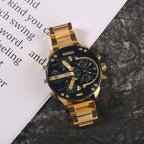 Chronograph Watch | Stainless Steel Case & Quartz Movement | 50 mm Dial