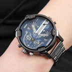 Chronograph Watch | Stainless Steel Case & Quartz Movement | 50 mm Dial