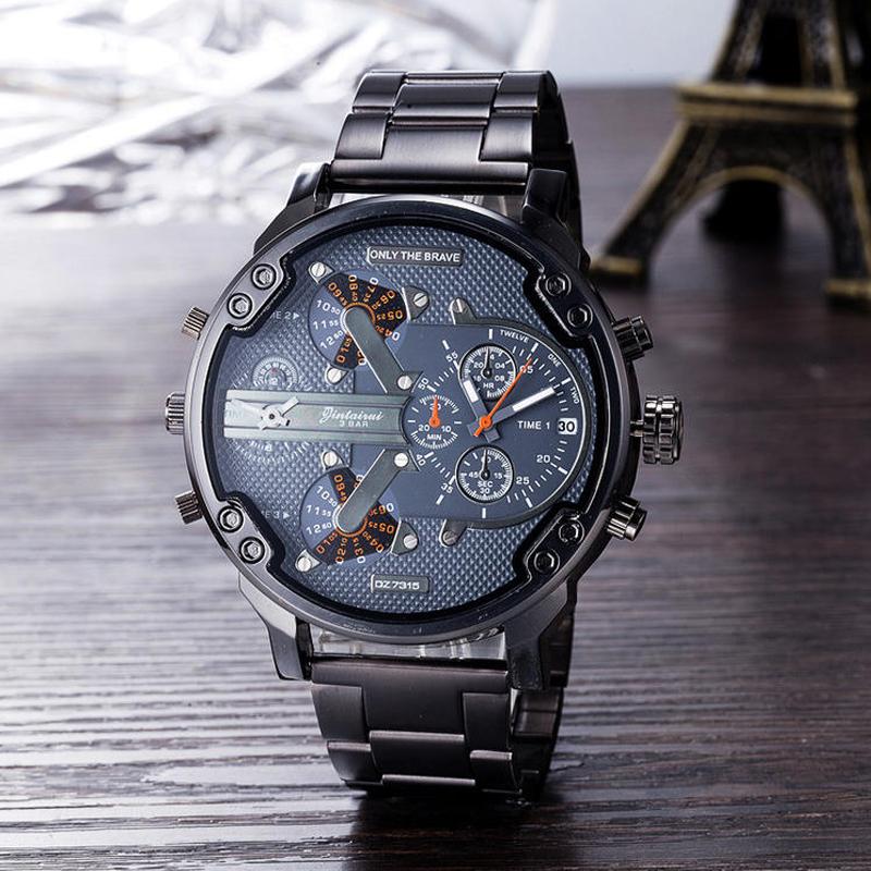 Chronograph Watch | Stainless Steel Case & Quartz Movement | 50 mm Dial