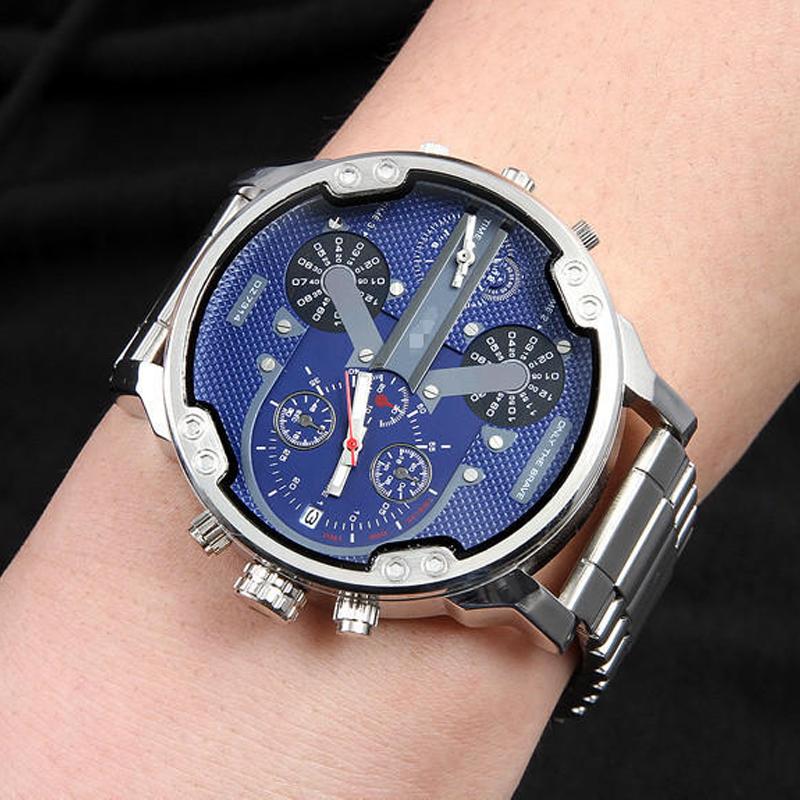 Chronograph Watch | Stainless Steel Case & Quartz Movement | 50 mm Dial