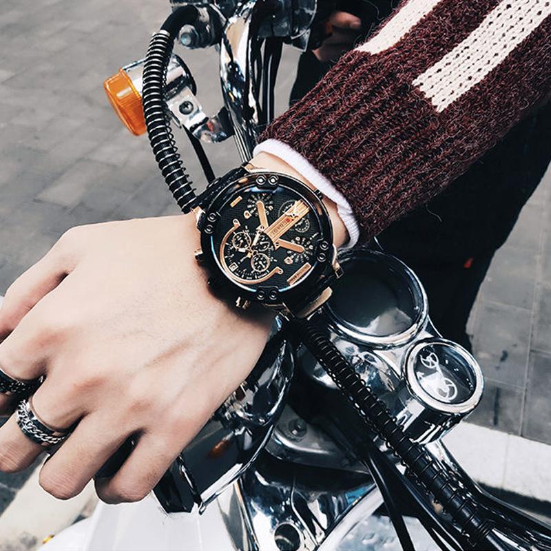 Chronograph Watch | Stainless Steel Case & Quartz Movement | 50 mm Dial